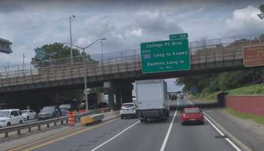 The Jewel Avenue overpass over the Van Wyck Expressway in Kew Gardens Hills