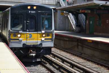 A Long Island Rail Road train.