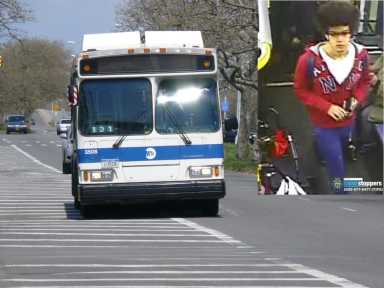 110 forcible touching Q35 bus