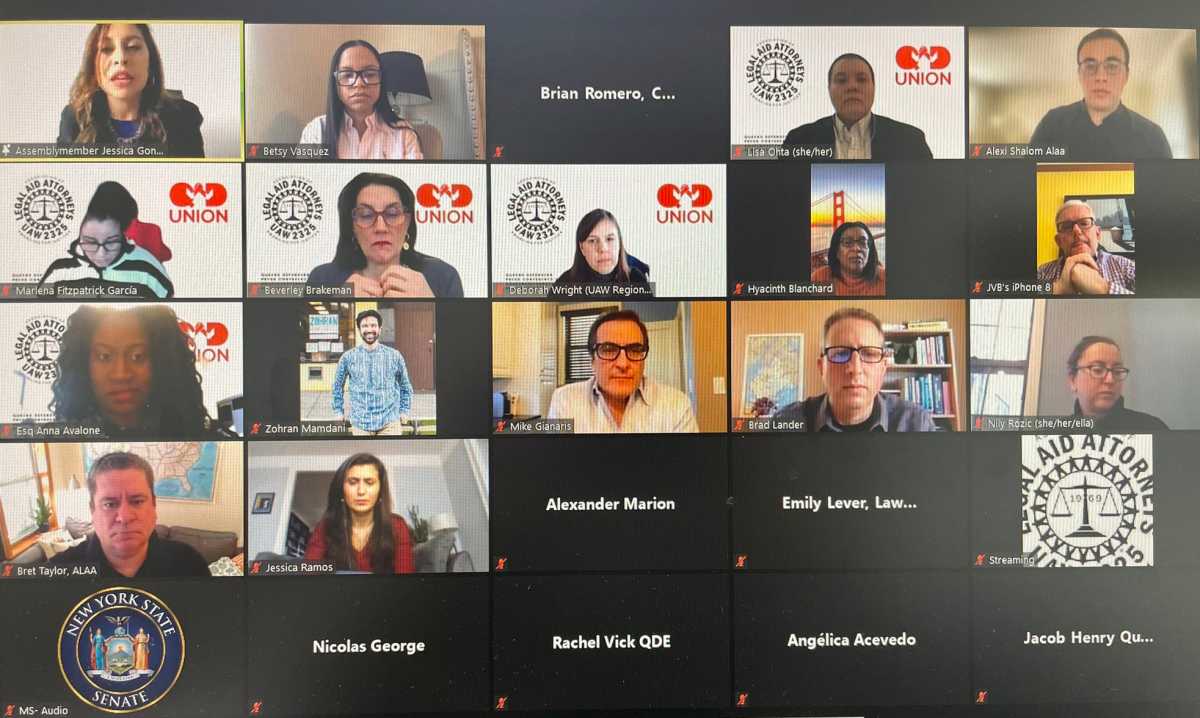 queens defenders press conference