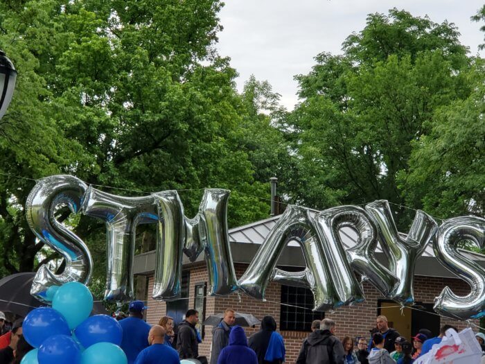 St. Mary's walk-a-thon at Crocheron Park