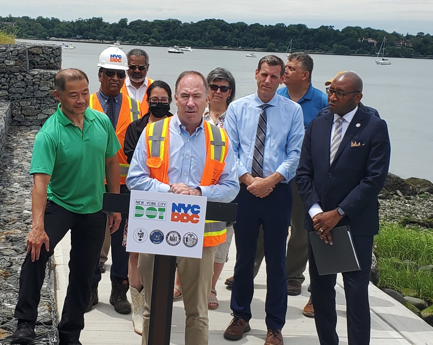 Little Neck Bay Douglaston Queens stabilization project