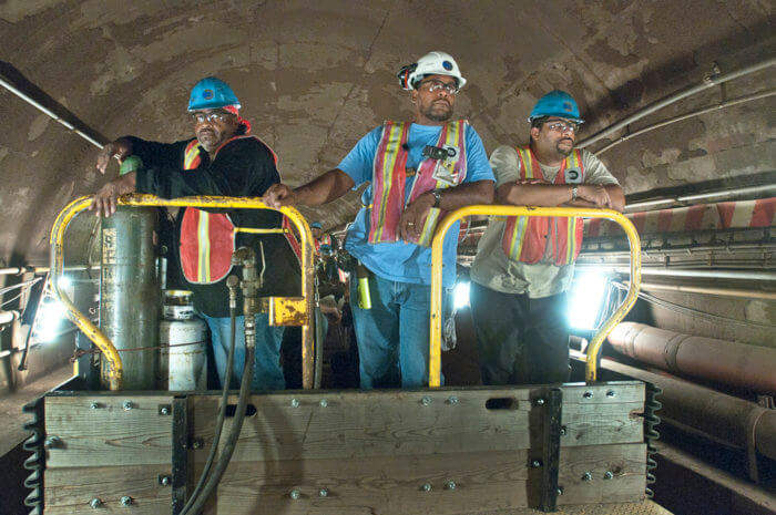 MTA track replacement in southeast Queens