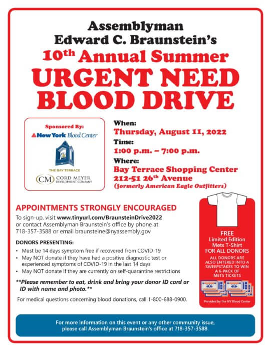 Braunstein blood drive
