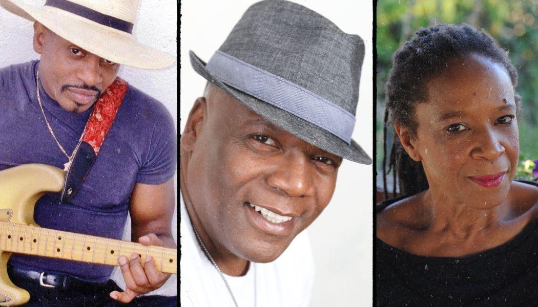 (From l. to r.) Flushing Town Hall's Black History Trilogy performers Keith “The Captain” Gamble, Billy Cliff and Mickey Davidson.