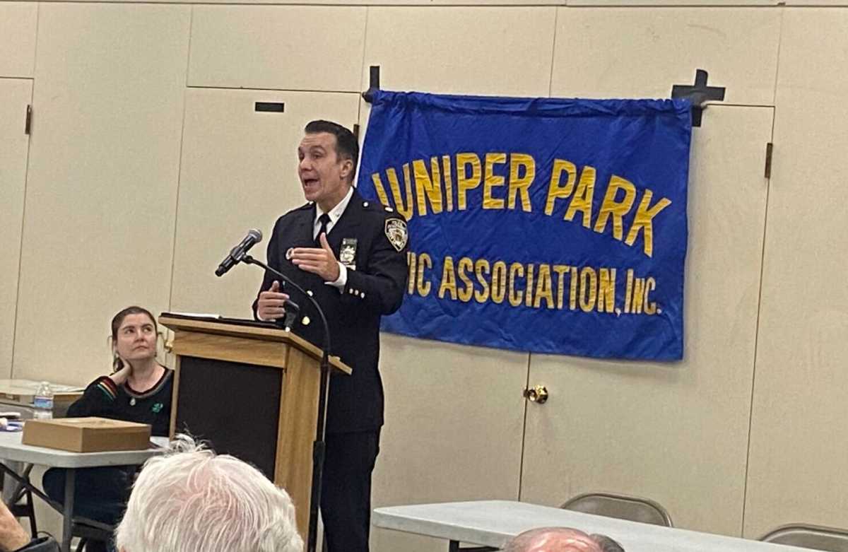 104th Precinct commanding officer Deputy Inspector Kevin Coleman