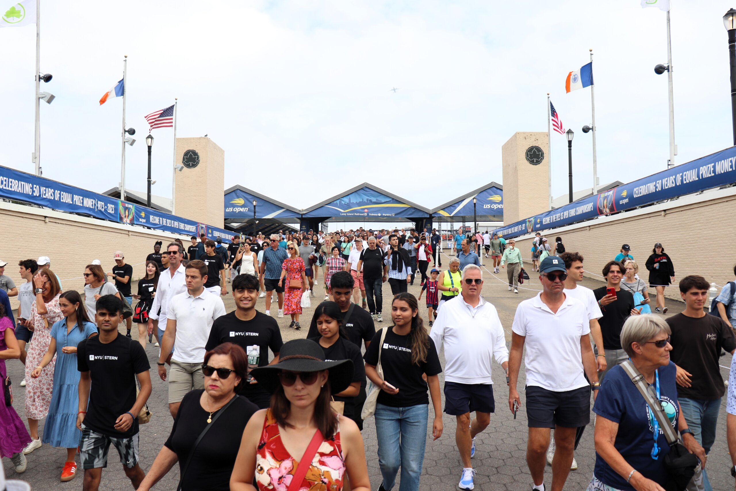 Tennis fans at the US Open (Photo: Michael Dorgan, Queens Post)