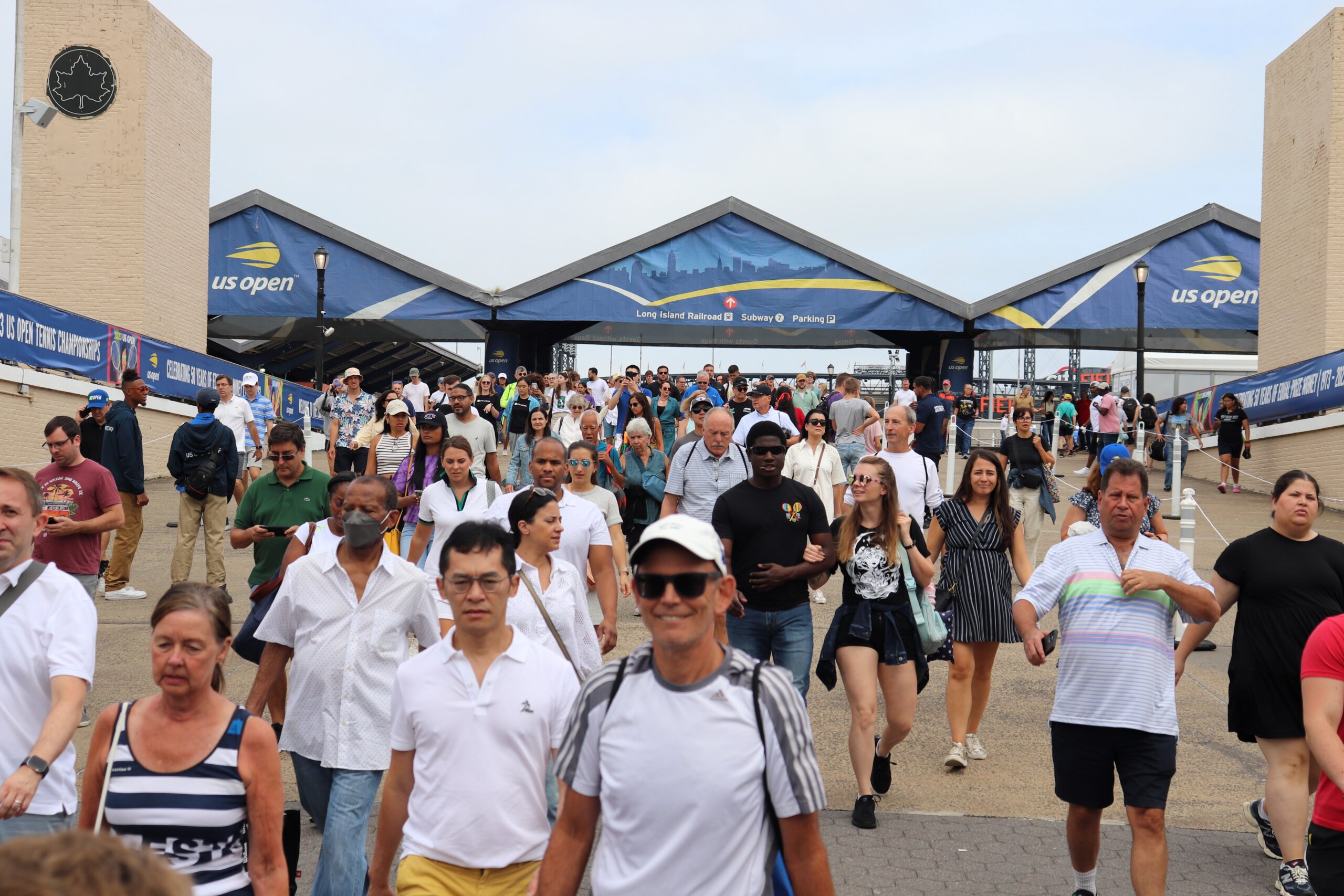Tennis fans at the US Open (Photo: Michael Dorgan, Queens Post)