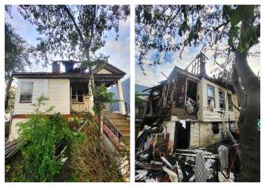 Inspectors from the Department of Building issued a full vacate order on the home and found damage to three adjoining properties.