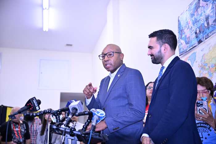 Richards speaks during Friday's event. Photo: Lloyd Mitchell. 