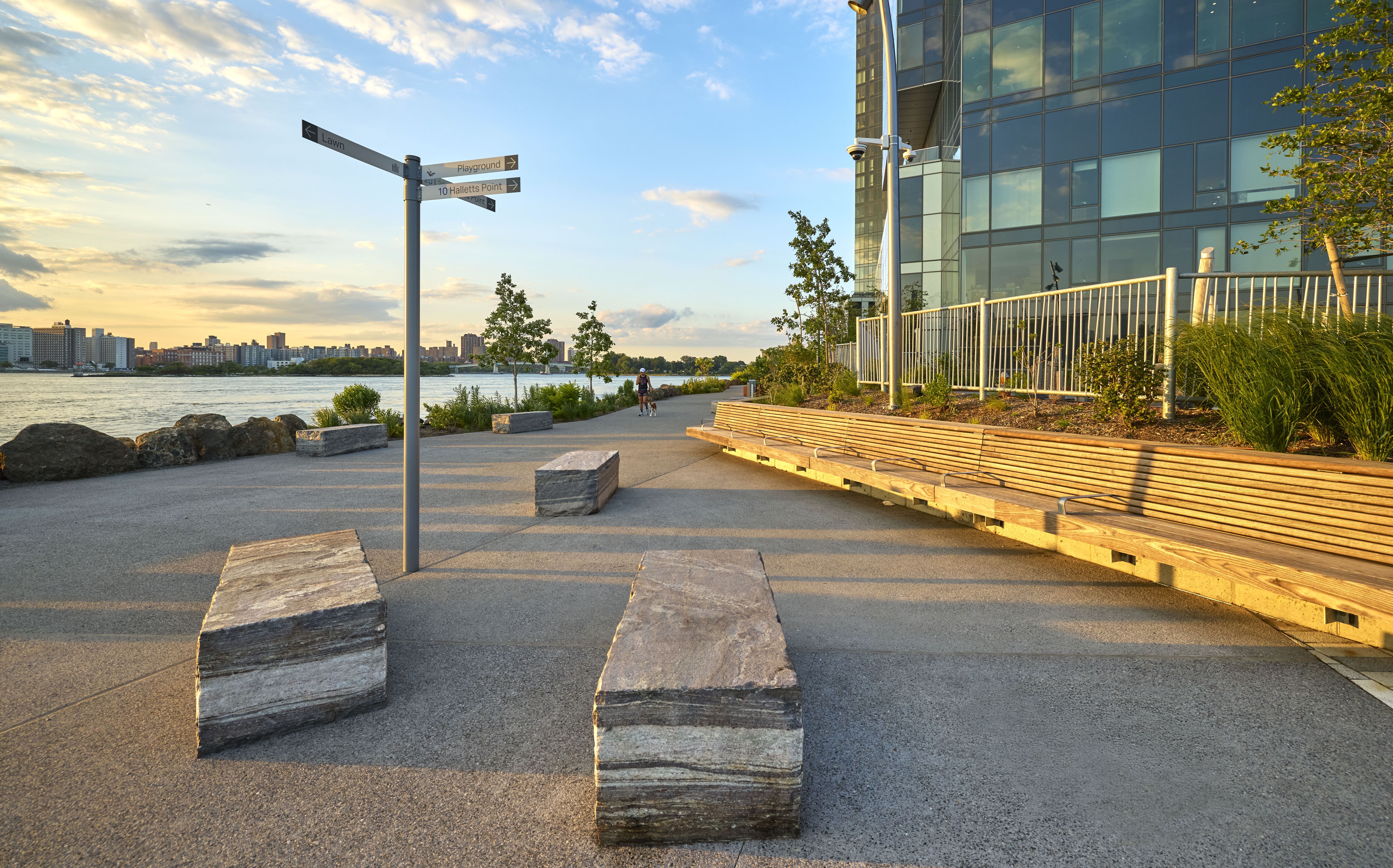 The long-awaited Halletts Point esplanade is open to the public along the East River waterfront in Astoria.