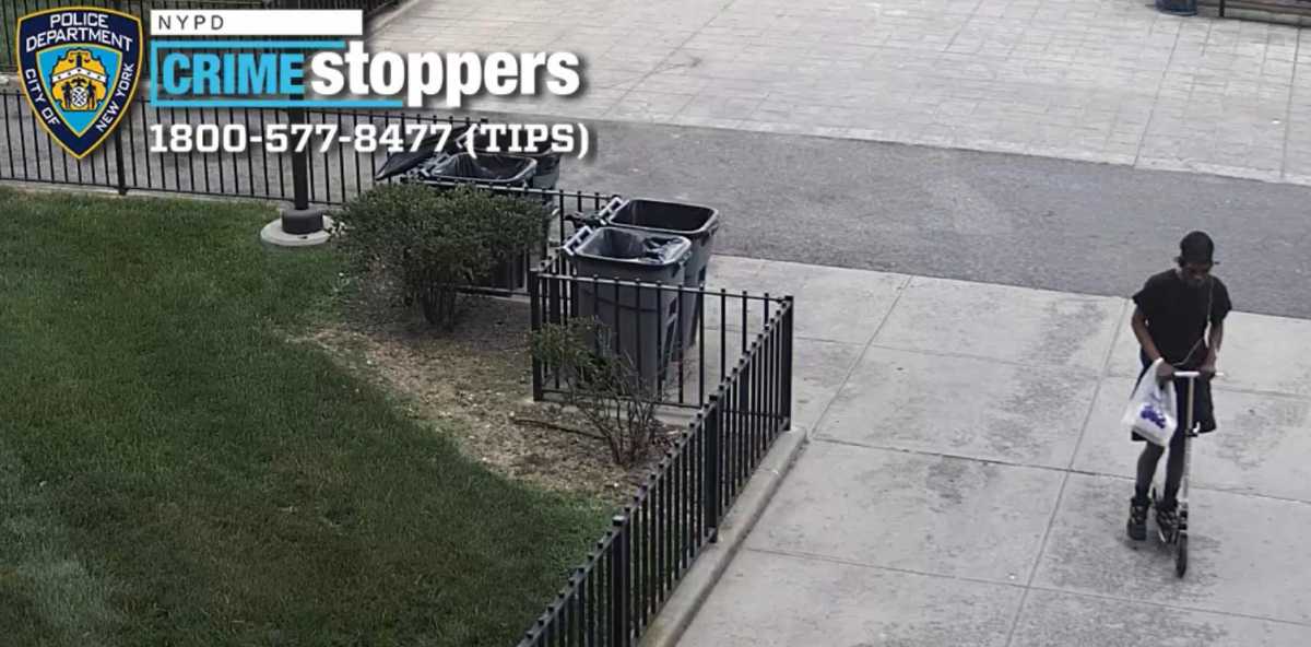 Cops are looking for this suspect who allegedly shot a 13-year-old boy at the Ocean Bay Apartments in Arverne on Thursday, Aug. 7.