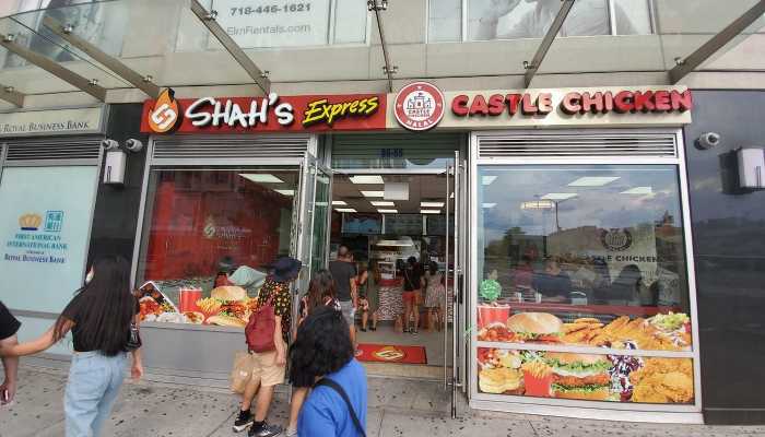 A 14-year-old boy was stabbed in the face on Thursday in Elmhurst and sought refuge in Castle Chicken on Broadway, where workers called police. Another 14-year-old boy was arrested and charged with assault.